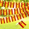 G128 Spain Spanish Bunting Banner | Flag 8.2 x 5.5 Inch, Full String 33 Feet | Printed 150D Polyester, Decorations For Bar, School, Festival Events Celebration